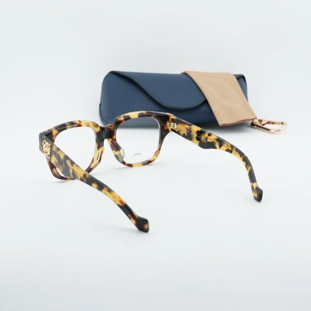 Loewe LW50091F 056 Square Eyeglasses - Brown Havana 51mm